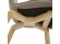 Chaise design LINDA en tissu style scandinave - Zoom 6