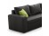 Canapé d'angle design MALIKA en tissu gris - Zoom 1 