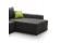 Canapé d'angle design MALIKA en tissu gris - Zoom 2