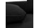 Canapé d'angle design MELTING noir avec méridienne à droite - Zoom 4