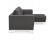 Canapé d'angle design MELTING gris foncé avec méridienne à droite - Photo 2