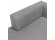 Canapé d'angle design MELTING gris clair avec méridienne à gauche - Zoom 1 