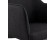 Chaise moderne NANO en tissu noir avec accoudoirs - Zoom 2