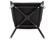 Chaise moderne NANO en tissu noir avec accoudoirs - Photo 5