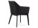Chaise moderne NANO en tissu noir avec accoudoirs - Photo 3