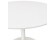 Petite table de bureau/à diner ronde ORLANDO blanche de 90 cm - Zoom 2