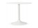 Petite table de bureau/à diner ronde ORLANDO blanche de 90 cm - Alterego