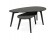 Tables gigognes design 'STOKOLM' en bois noir