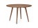 Table à dîner ronde SWEDY en bois Noyer style scandinave de 120 cm - Photo 1