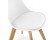 Chaise moderne TEKI blanche - Zoom 1