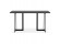 Table à diner / bureau design TITUS en bois noir - 150x70 cm - Photo 2