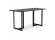 Table à diner / bureau design TITUS en bois noir - 150x70 cm - Photo 1