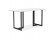 Table à diner / bureau design TITUS en bois blanc - 150x70 cm - Photo 2
