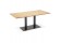 Table / bureau design 'ZUMBA' en bois finition naturelle - 180x90 cm
