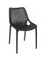 Chaise moderne 'BLOW' noire en matière plastique