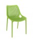 Chaise moderne 'BLOW' verte en matière plastique