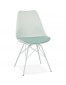 Chaise design 'BYBLOS' vert clair style industriel