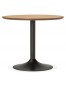 Petite table de bureau / à diner ronde 'CHEF' en bois finition naturelle - Ø 90 cm