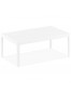 Table basse de jardin 'DOTY' blanche design - 100x60 cm