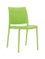 Chaise design 'ENZO' en matière plastique vert clair