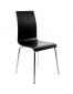 Chaise de salle à manger design 'ESPERA' en bois noire