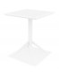 Table de terrasse pliable 'FOLY' carrée blanche - 60x60 cm