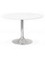 Table à diner/de bureau ronde 'KITCHEN' en bois blanc - Ø 120 cm