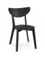Chaise moderne 'MONA' en bois noir - Commande par 2 pièces / Prix pour 1 pièce