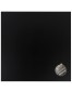 Plateau de table 'PLANO' carré 60x60cm noir en résine compressée