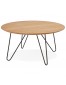Table basse design 'PLUTO' en bois finition naturelle