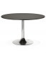 Table de bureau/à diner ronde 'SAOPOLO' noire - Ø 120 cm