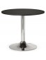 Petite table de bureau/à diner ronde 'SAOPOLO' noire - Ø 90 cm