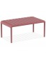 Table basse 'SIDONY XL' rouge en matière plastique