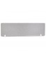 Cloison de séparation de bureau 'TAVO' en tissu gris et pieds en métal blanc - 160x45 cm