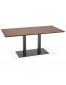 Table / bureau design 'ZUMBA' en bois finition Noyer - 180x90 cm