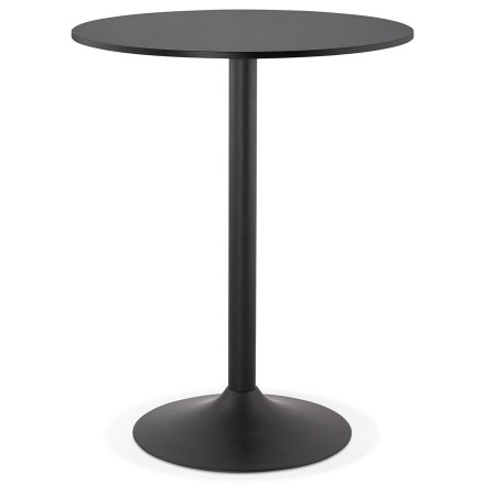 Mange-debout / table haute 'BRASILIA' noire - Ø 90 cm