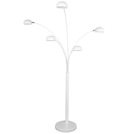 Lampadaire 5 branches 'FIVE BOWS' blanc