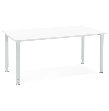 Table de réunion / bureau design 'FOCUS' blanc - 160x80 cm