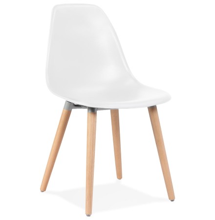 Chaise design scandinave 'GLORIA' blanche