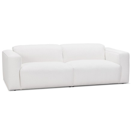 Canapé droit 'KANSAS' blanc - canapé 2 places design