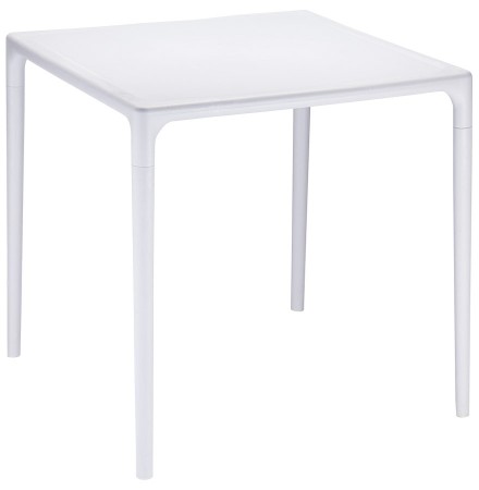 Table à dîner carrée 'KUIK' design grise - 72x72 cm