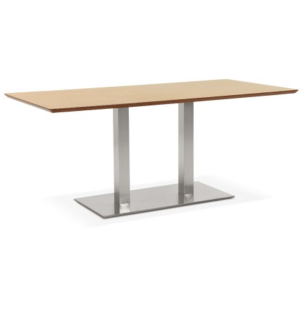 Table / bureau design 'MAMBO' en bois finition naturelle - 180x90 cm