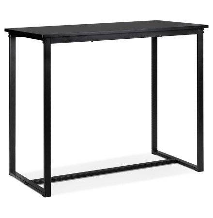 Mange-debout / Table haute 'MINERVA' en bois et métal noir - 120x60 cm