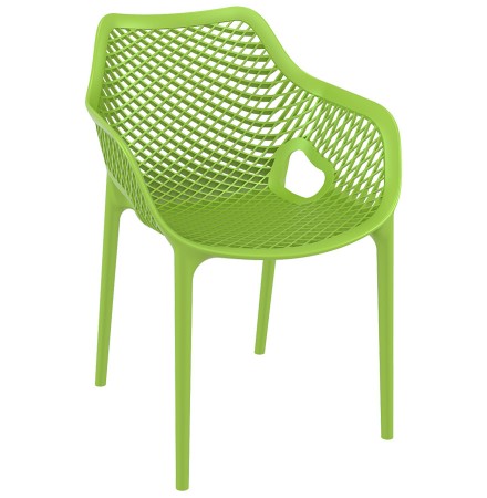 Chaise de jardin / terrasse 'SISTER' verte en matière plastique