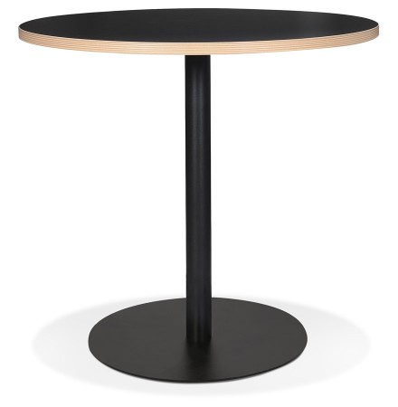 Table bistrot ronde 'YOGI' noire - Ø 80 cm