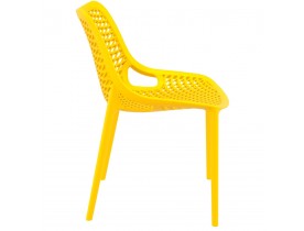 Chaise moderne 'BLOW' jaune en matière plastique