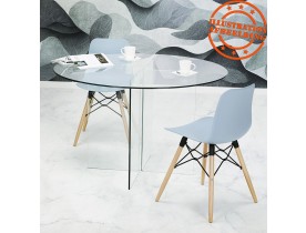 Chaise scandinave 'TONIC' bleue design