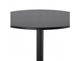 Mange-debout / table haute 'BRASILIA' noire - Ø 90 cm