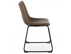 Chaise vintage 'BUFFALO' brune