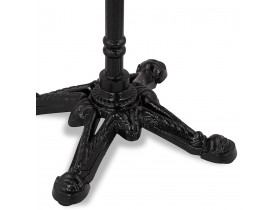 Pied de table style rustique 'CABARET' 110 en métal noir